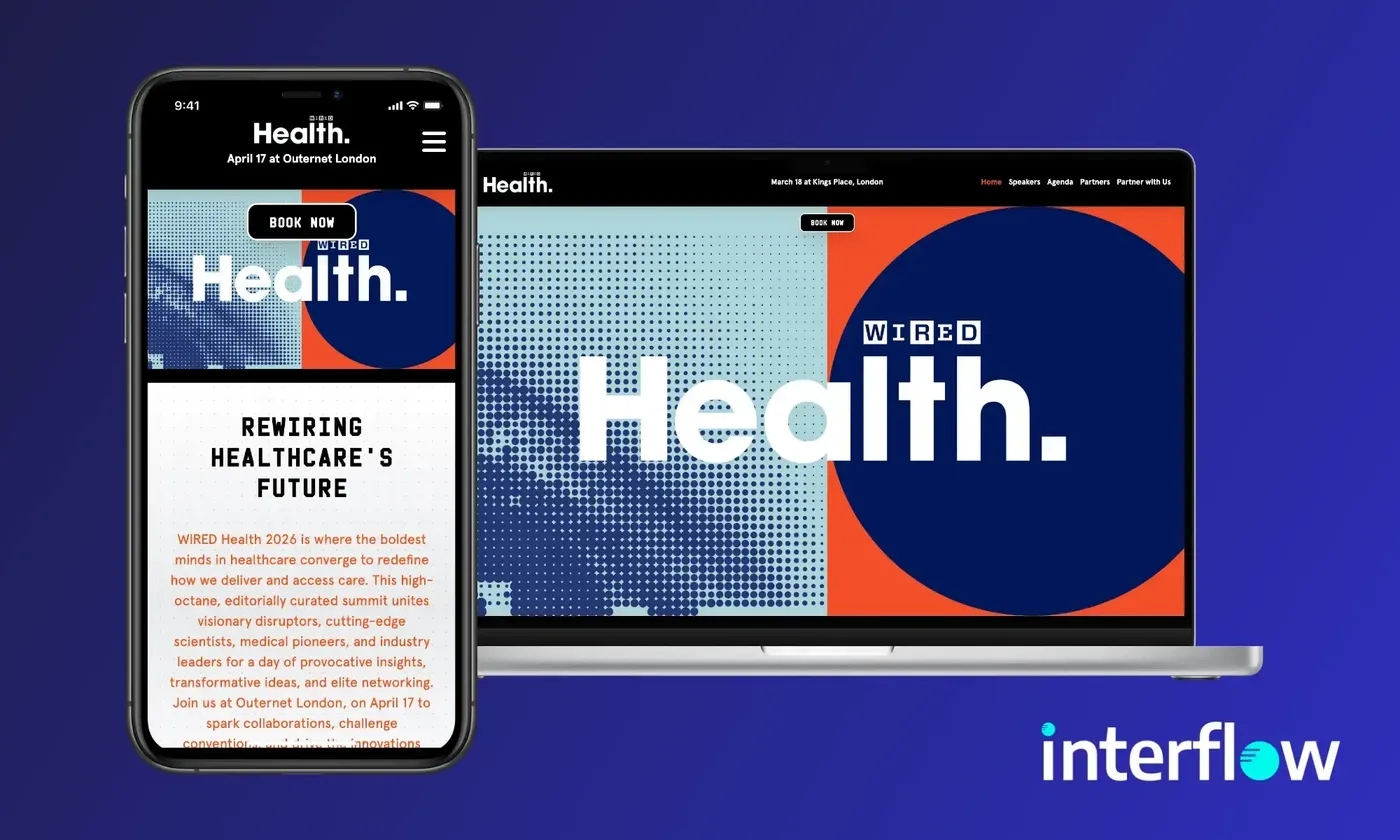 A graphic containing screenshots of the WIRED Health website